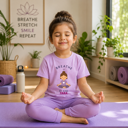 Kids Yoga Pose T-Shirt – Fun & Comfortable Yoga Day Outfit for Yoga Day