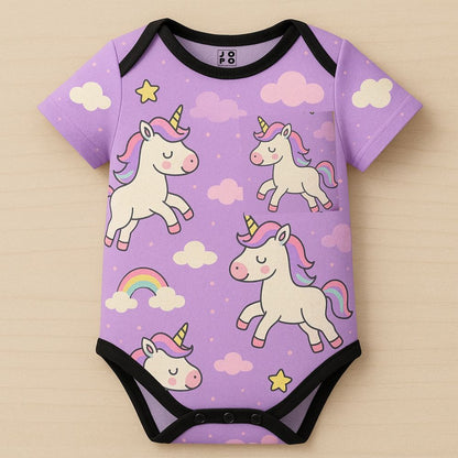 Born to Sparkle Unicorn Baby Romper Jersey