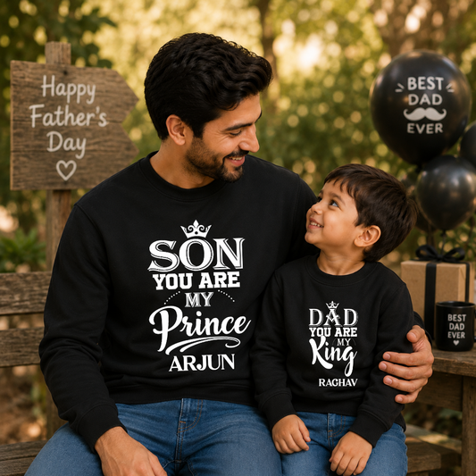 Matching Dad and Kids Sweatshirts | Cool Twinning Family Sweatshirts