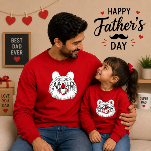 Matching Family Sweatshirts for Dad and Kids | Twinning Outfit Collection