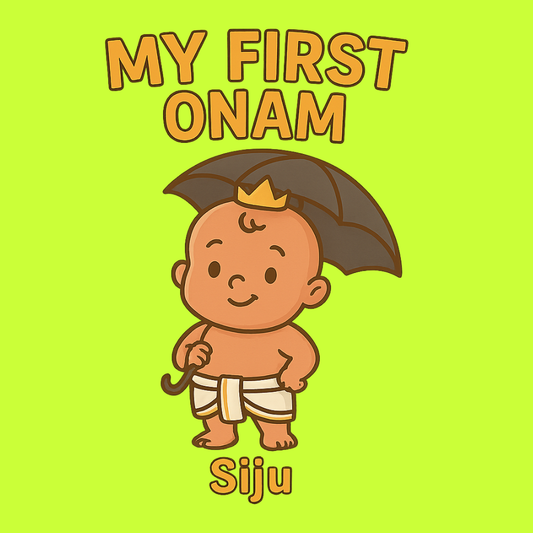 Kids Onam Celebration T-Shirt | Kerala Festival Personalized Wear