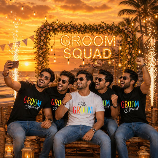 Groom To Be & Team Groom Matching T-Shirts for Bachelor Party