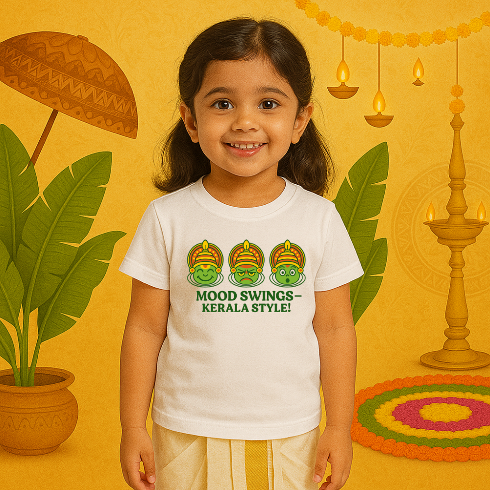 Mood Swings – Kerala Style! Kids Onam T-Shirt
