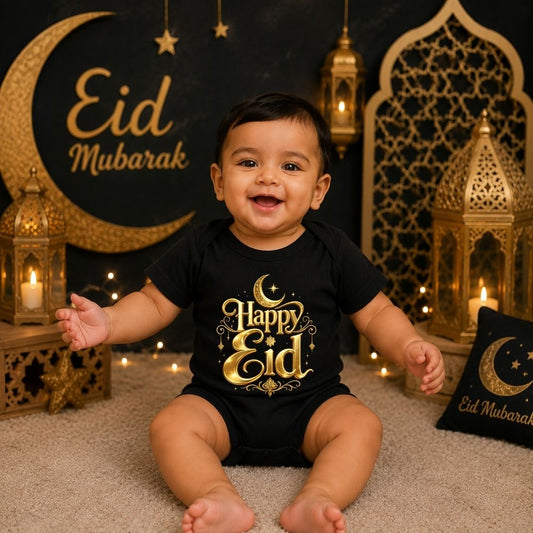 Personalized First Bakrid Baby Romper | Eid Mubarak Onesie