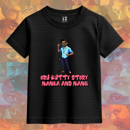 Oru Kutty Story Nanba Nanbi - Thalapathy Vijay Jananayagan Tee