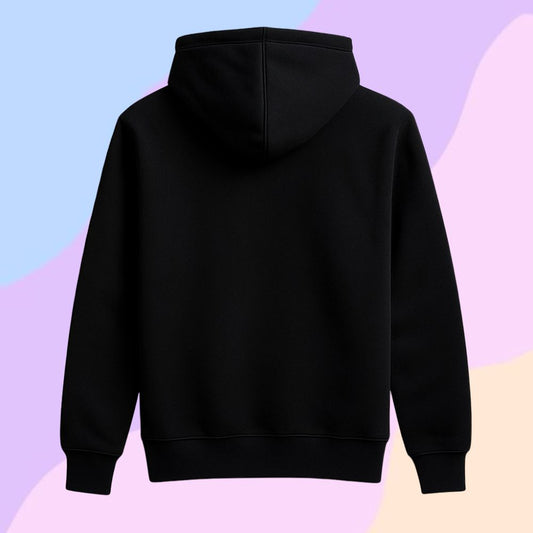 Kids Black Hoodie Hope Printed | Trendy Black Winter Outfit for Kids