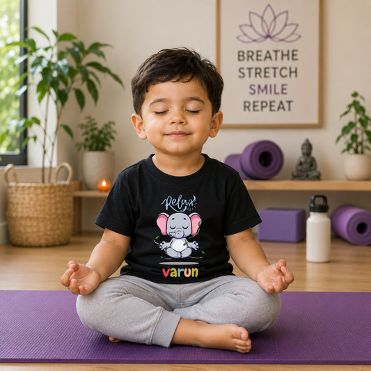 Yoga Fun T-Shirt for Kids – Bright & Playful Yoga Day Outfit