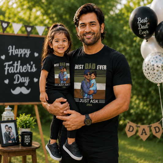 Personalized Father’s Day Matching Shirts for Dad and Kids | Family Combo Tees