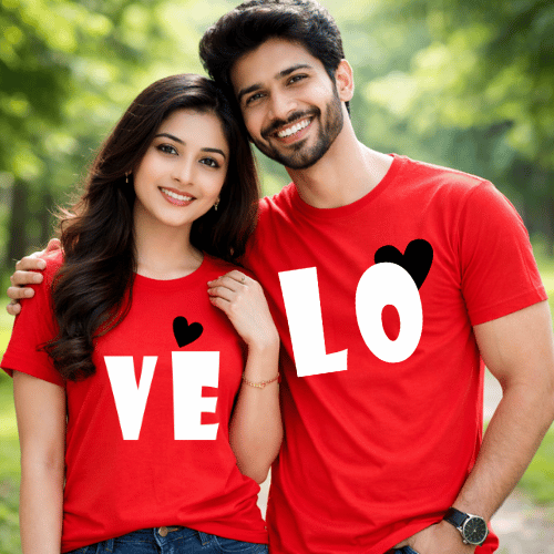Couple T Shirts Cute Love Design – Valentine Special