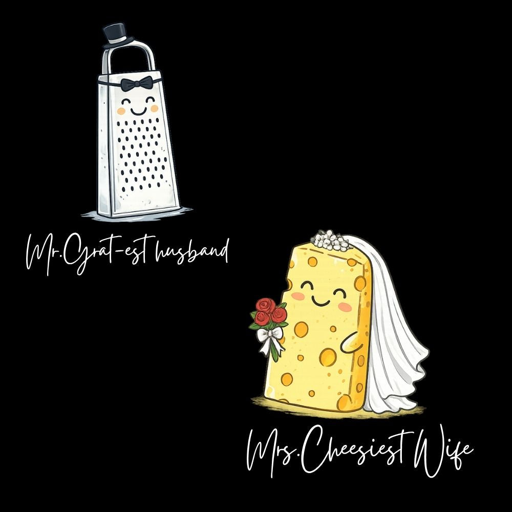 Wedding Couple Matching T-Shirts for Bride and Groom