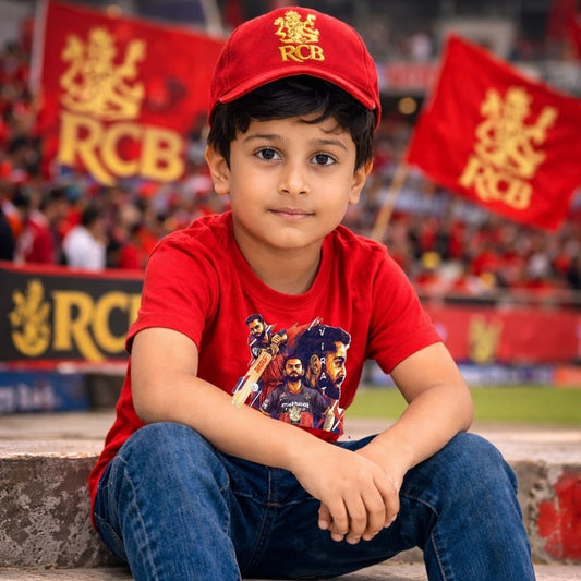 RCB Kids Cricket T-Shirt – Fan Tshirt for kids