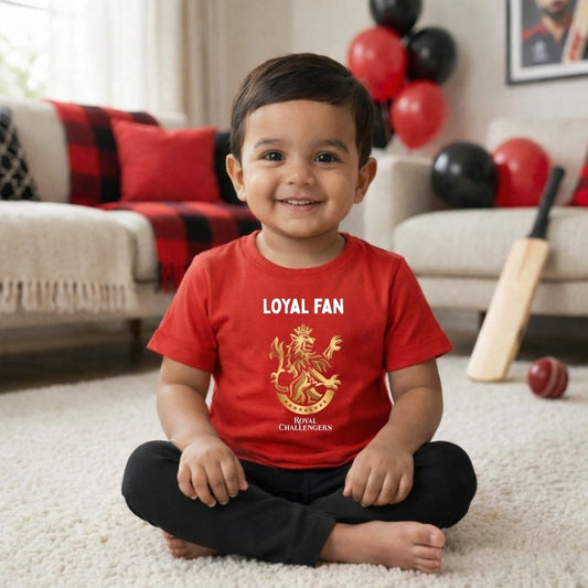 RCB Kids Cricket Fan T-Shirt – Royal Challengers Bangalore Tshirt
