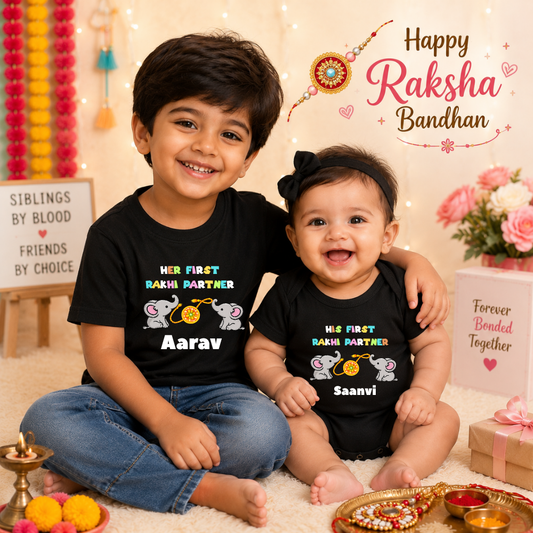 Rakhi Duo Combo Romper & T-Shirt