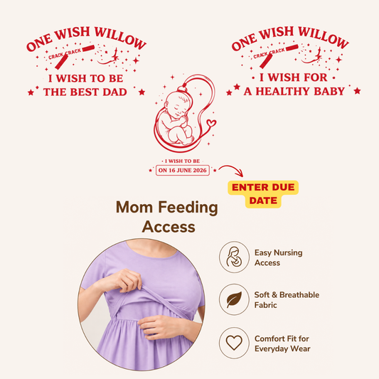 One Wish Willow Matching Feeding Dress & Dad T-Shirt Set