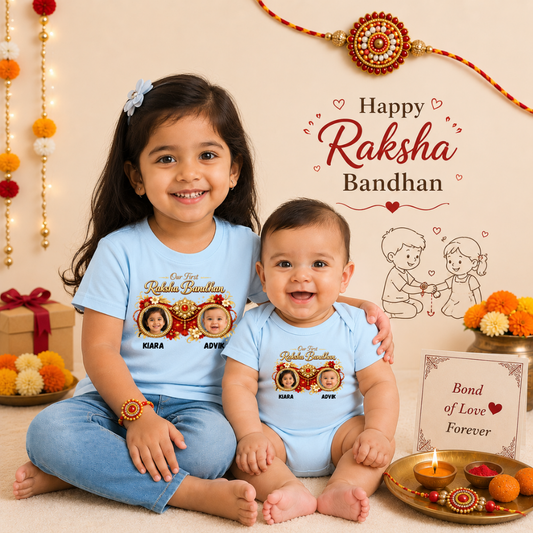 Cutest Sibling Ever Romper & T-Shirt
