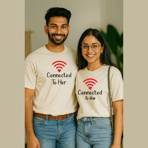 Couple T Shirts with Love Quotes – Valentine Matching Cotton Tees