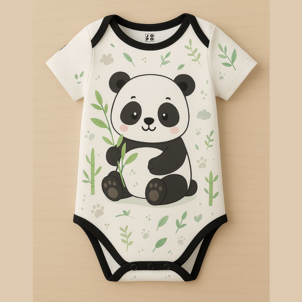 "Little Panda" Baby Romper Jersey for Newborns and Infants