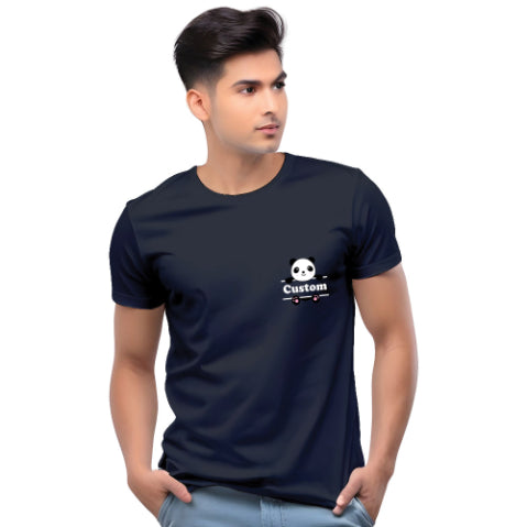   Customised Pocket Panda Men Casual T-shirt
