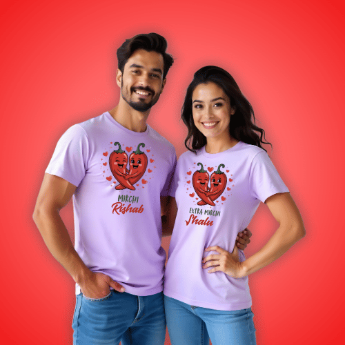 Couple T Shirts Personalized Valentine Edition – Romantic Matching Tees