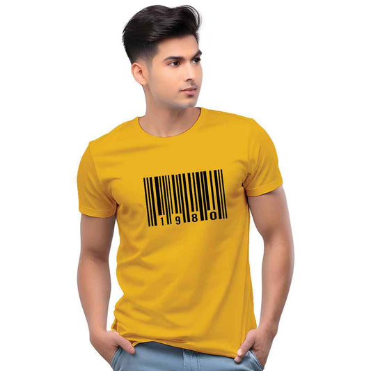   Barcode Year Customised Men Casual T-Shirt
