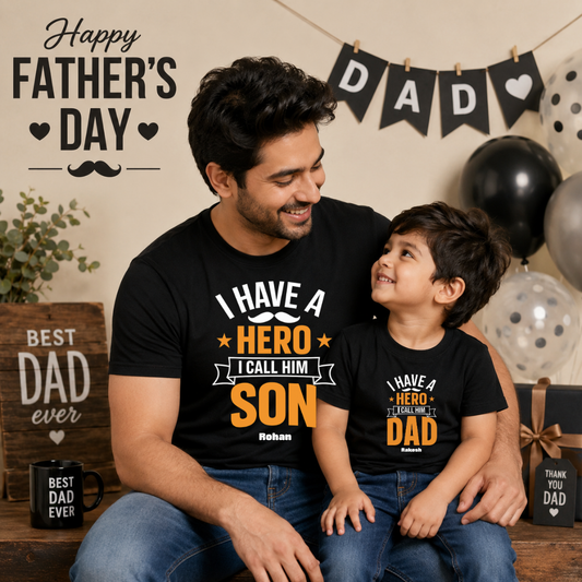 Father’s Day Matching T-Shirts for Dad & Kids | Daddy and Me Family Combo Tees