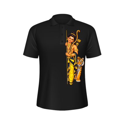 Lord Ayyappa Black T-Shirt | Swamiye Saranam Ayyappa | Sabarimala Yatra Special