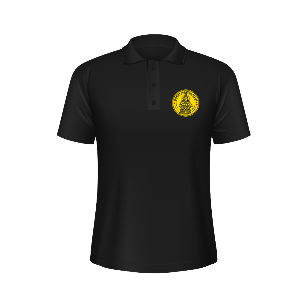Lord Ayyappa Black T-Shirt | Swamiye Saranam Ayyappa | Sabarimala Yatra Special
