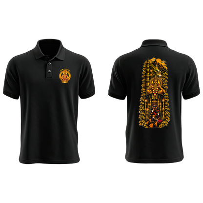 Sabarimala Yatra Black T-Shirt | Lord Ayyappa Swamy Devotional Tee