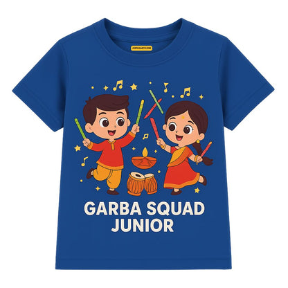 "Garba Squad Junior" Name Customised Navratri Festive Kids T-Shirt