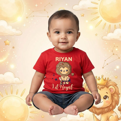 Personalized Lion King Kids T-Shirt | Custom Name Lil Royal Baby Tee for Boys & Girls