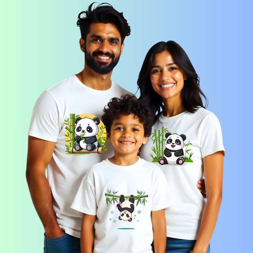 Panda Love Matching Family Tshirts