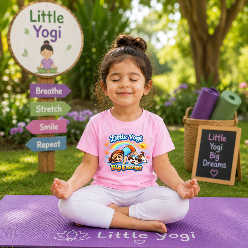 School Yoga Day Event T-Shirt – Custom Yoga Day Uniform for Students & Teachers