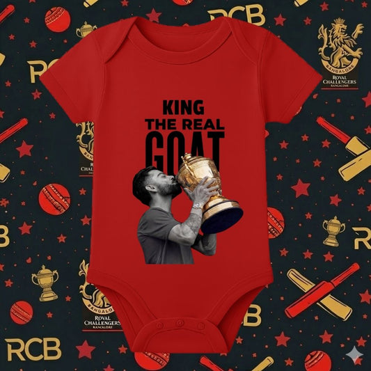 RCB Fan Romper for Kids - IPL Little fan rompers - Personalised