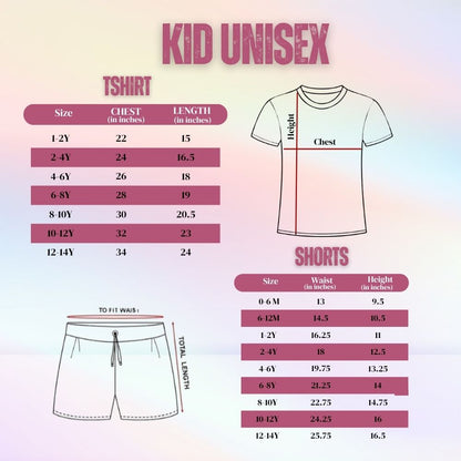 Cute Animal Theme Kids Co-Ord Set | Premium Cotton Printed T-Shirt & Shorts
