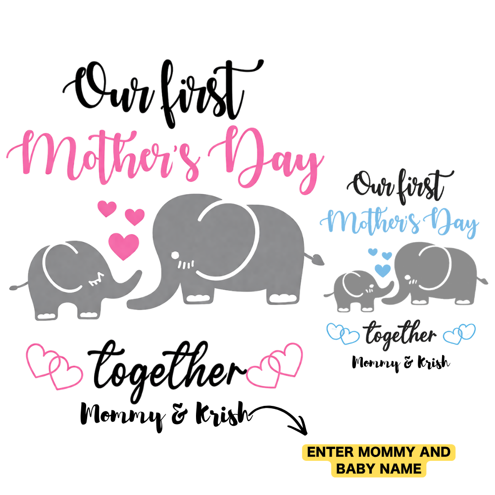 New Mom Gift – Our First Mother’s Day Matching T-Shirts & Rompers