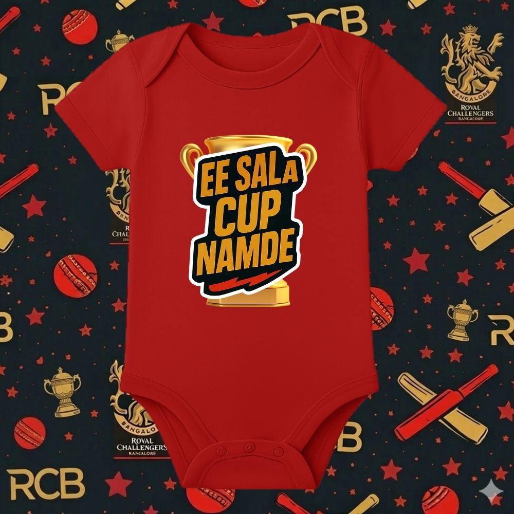 RCB Fan Romper for Kids - IPL Little rompers for little fans