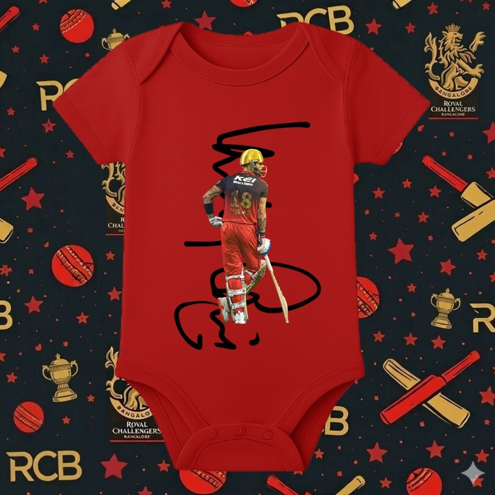 RCB Fan Romper for Kids - IPL Little rompers