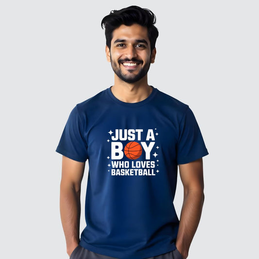 Just a Boy who Loves Basketball  - Sporty Men's Casual Tees
