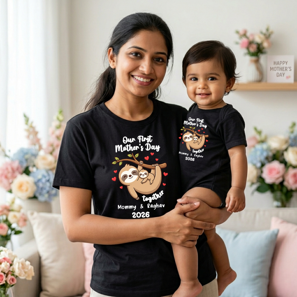 Our First Mother’s Day Matching Outfits – Mom & Baby T-Shirts & Rompers India
