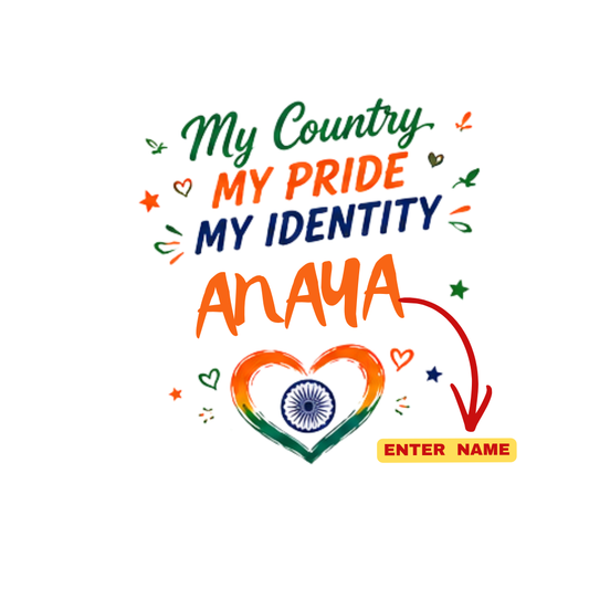 Independence Day T-Shirt for Boys & Girls | Tricolor Graphic Tee