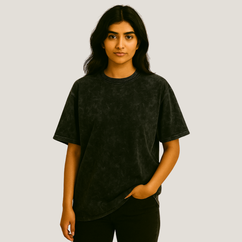 Customised Oversized T Shirt - Vintage Maroon Red