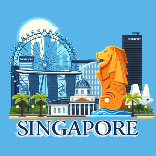 Singapore Vacation - Family Vacation Travel Tshirts