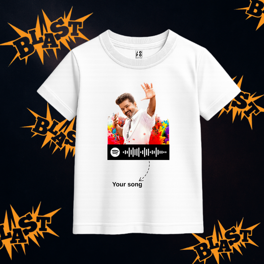 Thalapathy Kacheri Spotify code Tshirt - any custom song