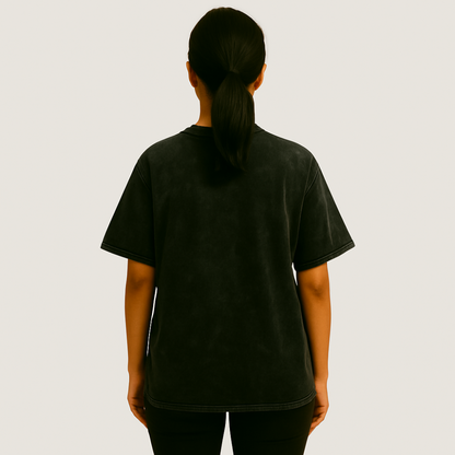 Customised Oversized T Shirt - Vintage Maroon Red