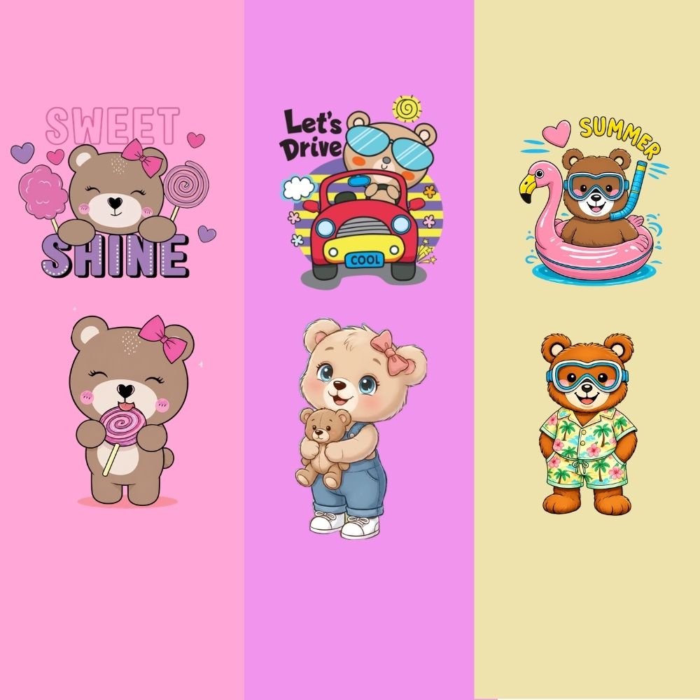 Cute Cartoon Kids T-Shirt & Shorts Matching Outfit for Everyday Wear