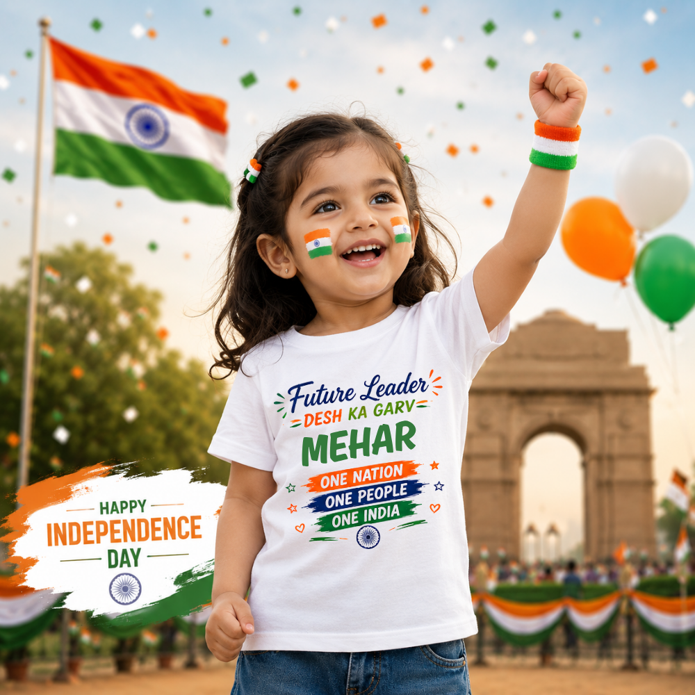 Personalized Kids Patriotic T-Shirt | Independence Day Special