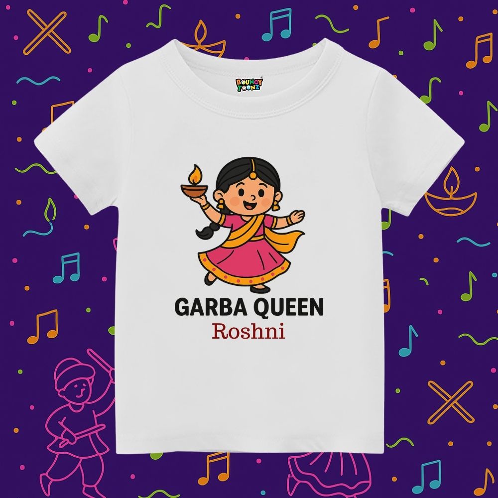 Gabra Queen Name Customised Kids Tshirt