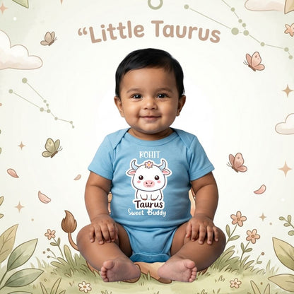 Little Taurus Sweet Buddy Personalized Baby Romper