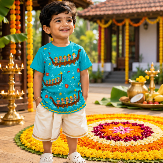 Vallamkali Boat Racer - Snake Boat Onam Jersey - Limited Edition
