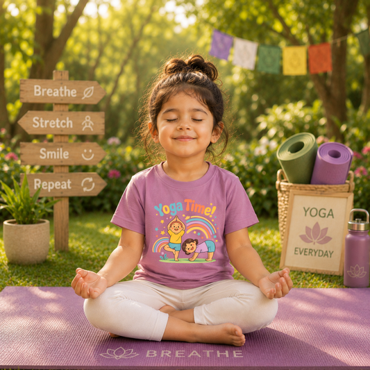 School Yoga Day T-Shirts | Custom Event Tees for Students